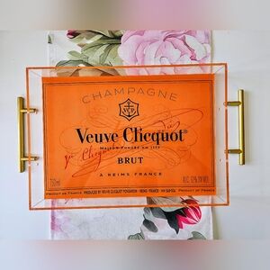 Veuve Clicquot acrylic tray